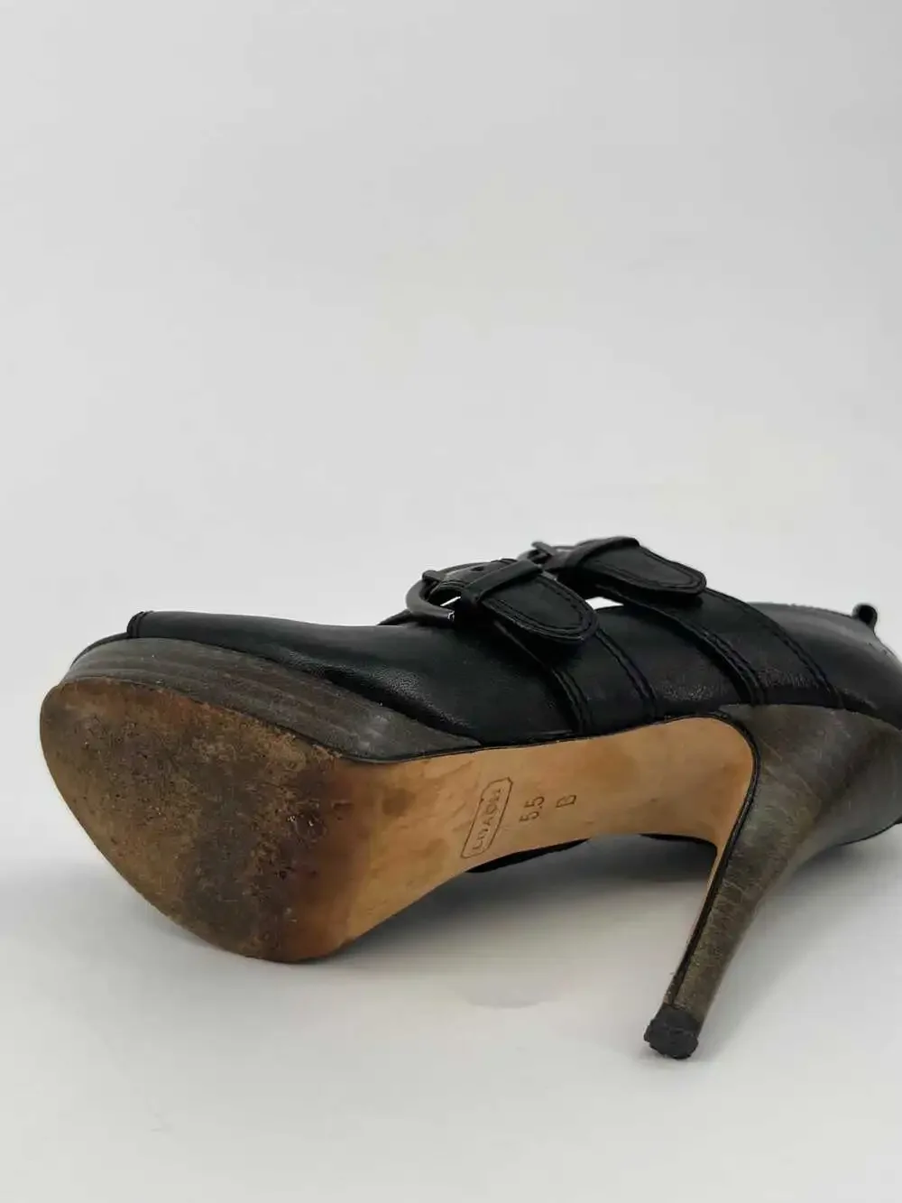 Coach Black Analeigh Pump | Adjustable Strap Size 5.5 - Picture 9 of 11